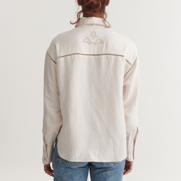 Arina LS Shirt, moonbeam, Basic Apparel