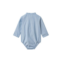 Romper Shirt Victor, blue chambrey, Wheat