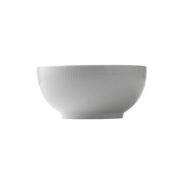 Hvid Riflet sk&aring;l 110 cl, Royal Copenhagen