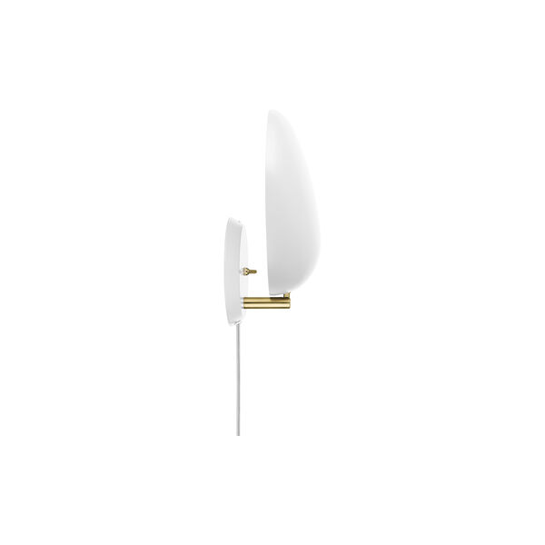 Cobra Wall Lamp, white semi matt, GUBI