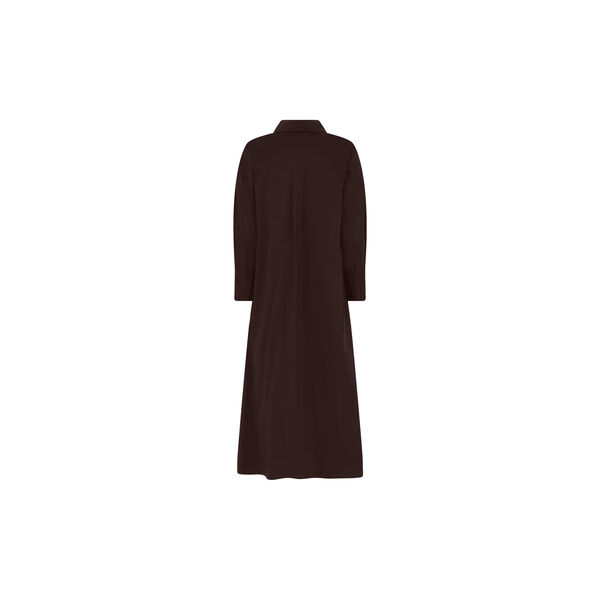 NOOS - Kamilla Shirt Dress, dark brown, LA RŌUGE