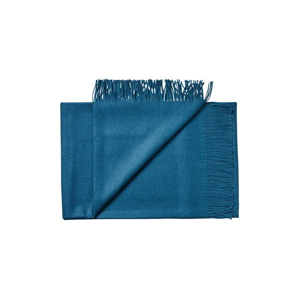 Lima plaid, 04949 pure petrol, Silkeborg Uldspinderi