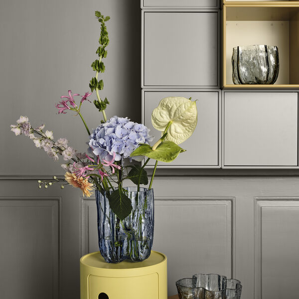 Crackle vase, recycled, Kosta Boda