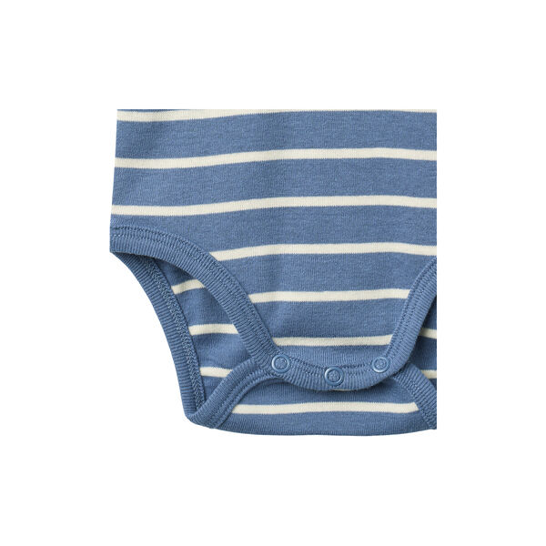 Body S/S Edvald, blue stripe, Wheat