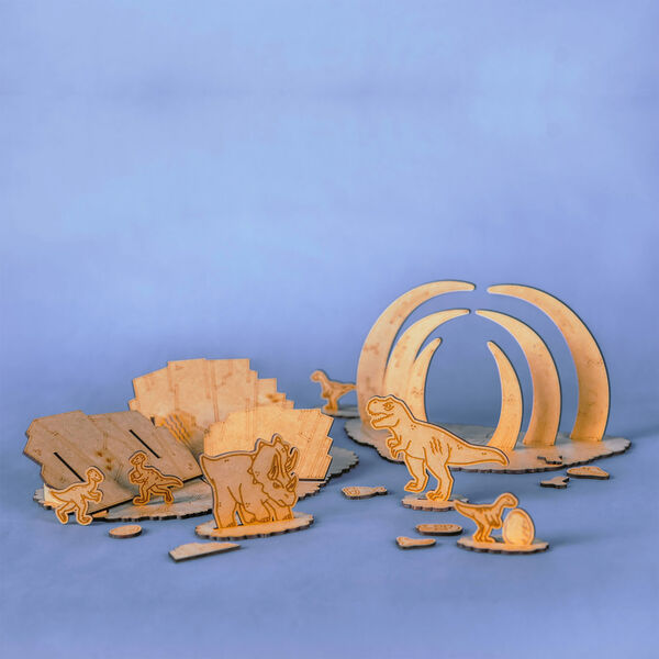 Dinosaur trælegetøj | Kampen i ødemarken, Crateit