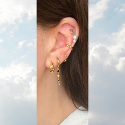 Twist Huggie Small, The Earring Shop