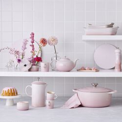 Signature rund st&oslash;bejernsgryde &Oslash; 24 cm, shell pink, Le Creuset