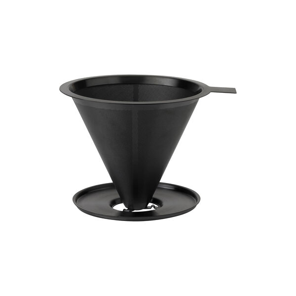 Nohr slow brew kaffetragt med filter, black metallic, Stelton
