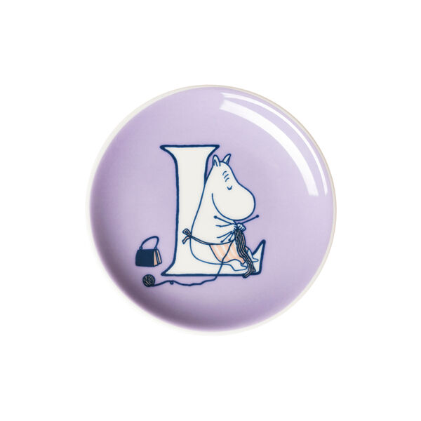 Alfabet lille tallerken L, Moomin Arabia