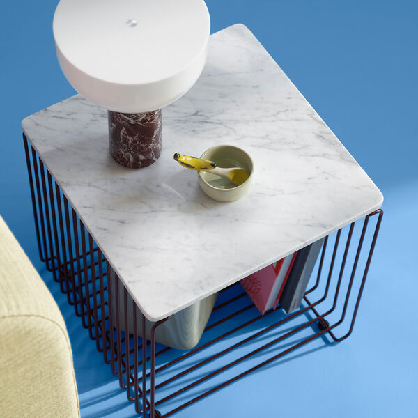 Panton Wire Single topplade, 992 white marble, Montana Furniture