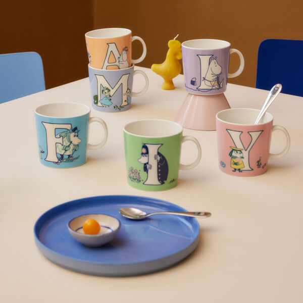 Mumi krus 40 cl Alfabet O, Moomin Arabia