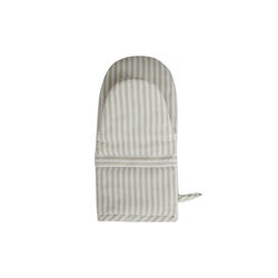 Icons Herringbone Striped Mitten, sage green/white, Lexington