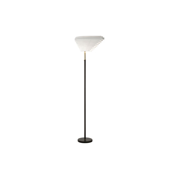 Floor Light A805 “Angel Wing“, polished brass, Artek