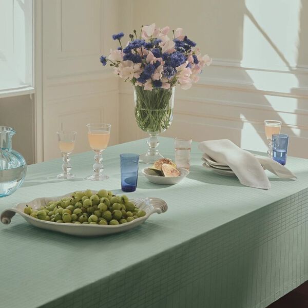 CLASSIC LINES dug, glass green, Georg Jensen Damask