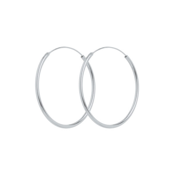 Plain Hoop &oslash;reringe, s&oslash;lv, Pernille Corydon Jewellery