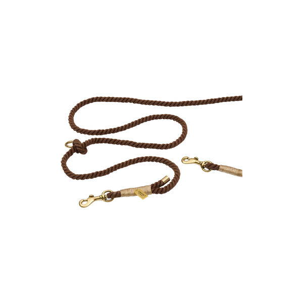 Justerbar og bl&oslash;d rebline hvalp, brown, Drew's Dogwear