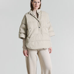 Feather down anorak, stone, BITTE KAI RAND