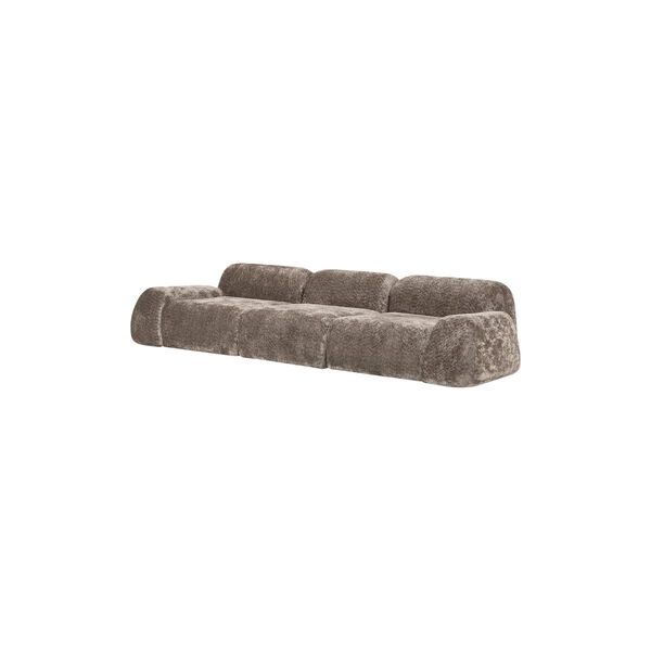 Wolke 4-seater Modular Sofa, teddy boucl&eacute; taupe, Westwing Collection