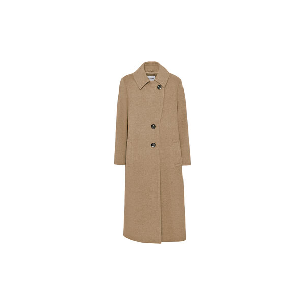 Cashmere Coat W Clareta Long, light camel, SAND Copenhagen