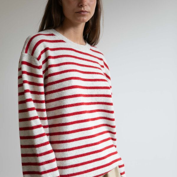 Charlie striktr&oslash;je, red creme, Studio Feder