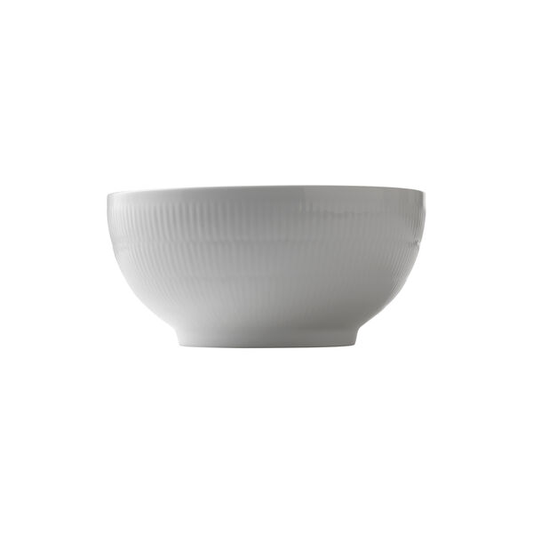 Hvid Riflet sk&aring;l 310 cl, Royal Copenhagen