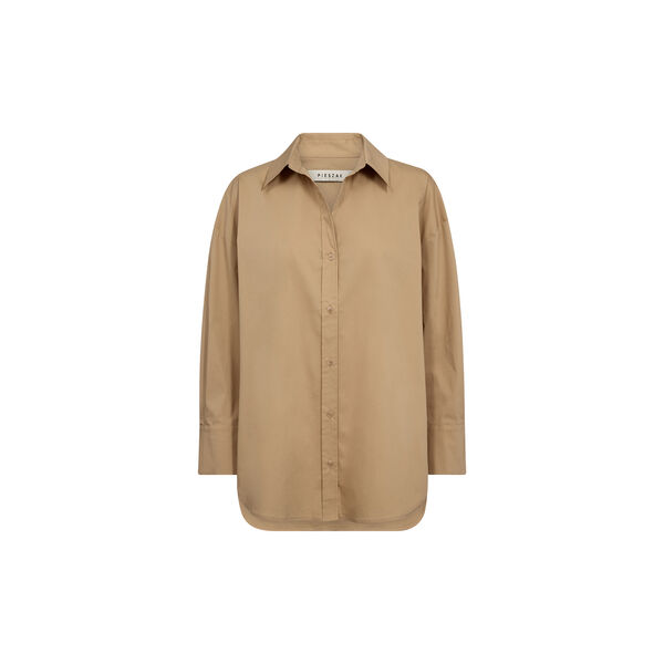 PD-Nyla Poplin Shirt, camel, Pieszak
