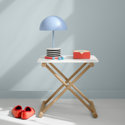 Camp sengebord lavt, hvid/eg, Oliver Furniture