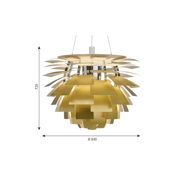 PH Artichoke, brass, Louis Poulsen