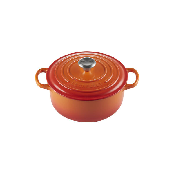 Signature rund st&oslash;bejernsgryde &Oslash; 20 cm, volcanic, Le Creuset