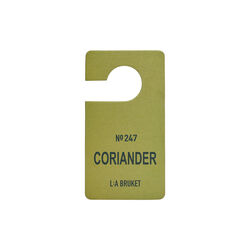 No. 247 Fragrance Tag, coriander, L:a Bruket