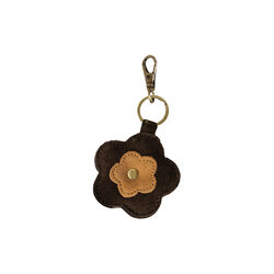 Portobello Bag Charm, chocolate brown/camel, Luna Moon