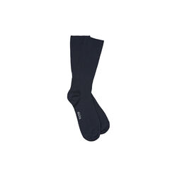Wool Rib Socks, navy, Aiayu