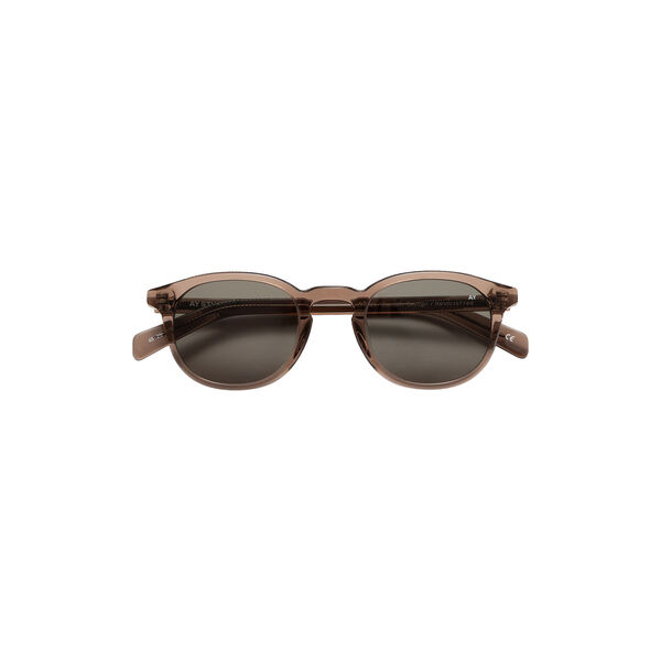 Alden Sunglasses, transparent coffee brown, AY Studios