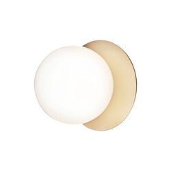 Liila 1 Medium Wall Lamp, nordic gold/opal, Nuura