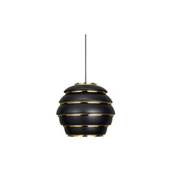 Pendant Light A331 &ldquo;Beehive&ldquo;, black/brass-plated, Artek