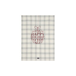 Happy Holiday Kitchen Towel, white/green, Lexington