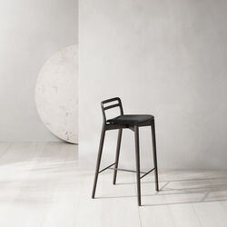 VIPP484 Cabin counterstol, m&oslash;rk eg/sort, Vipp