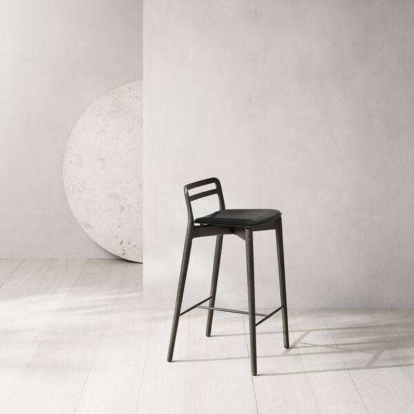 VIPP484 Cabin counterstol, m&oslash;rk eg/sort, Vipp