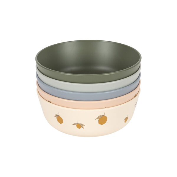 5 Pack Bowl, lemon mix, Konges Sl&oslash;jd
