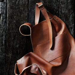 Læderforklæde, brun, Gastrotools