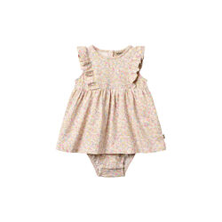 Jersey Dress Suit Vianna, blush flower meadow, Wheat