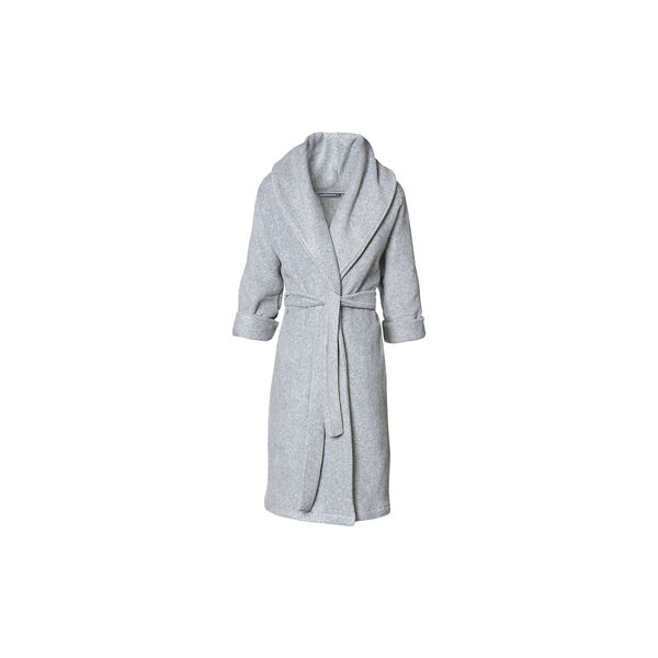 MOUNT FUJI fleece bathrobe, light grey, Karmameju