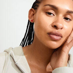 MAEVE &Oslash;restikker 2 s&aelig;t, silver plated, Pilgrim