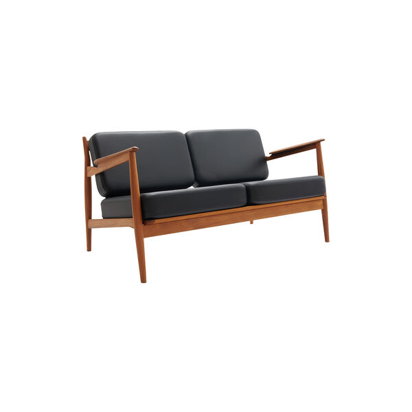 Model 107 2-pers. sofa, sort, Magnus Olesen Design