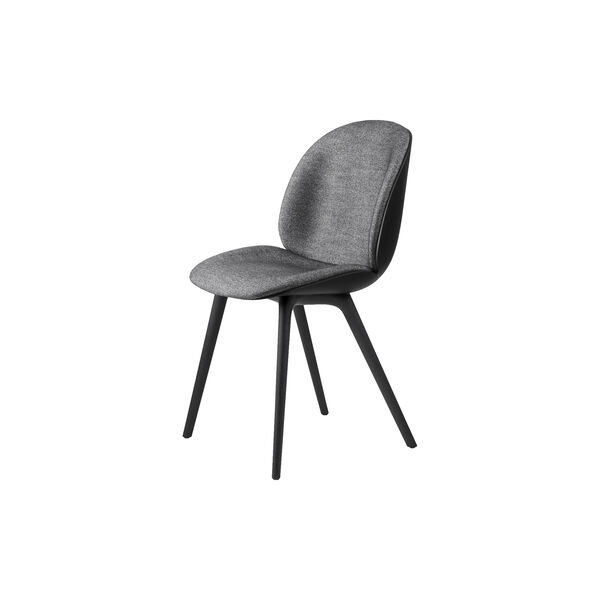 Beetle Dining Chair Front Upholstered, Plain 0023/black, GUBI