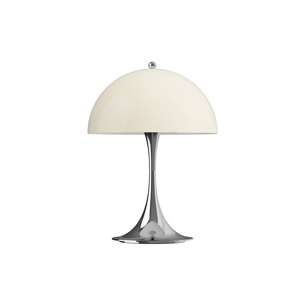 Panthella 250 Portable bordlampe, chrome opal beige, Louis Poulsen