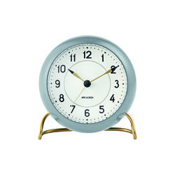 Station bordur, gr&aring;, Arne Jacobsen Clocks
