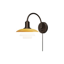 PH 2/2 V&aelig;glampe Centenary Edition, amber/opal white, Louis Poulsen