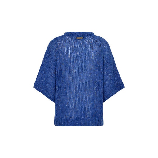 PD-Maggie SS Knit, queen blue melange, Pieszak