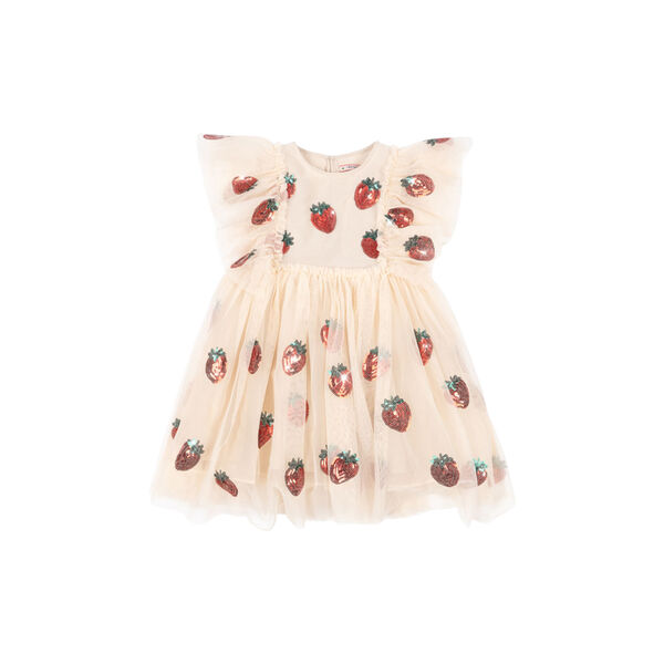 Yvonne Frill Dress, strawberry, Konges Sl&oslash;jd